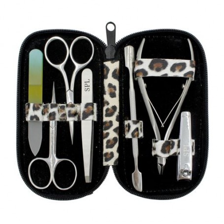 Маникюрный набор SPL Леопардовый, 7 предметов (77501R)