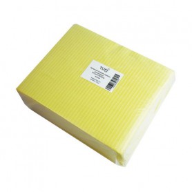 Бумажные салфетки для маникюра Tufi Profi Premium влагостойкие, желтые, 40*32 см, 50 шт
