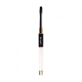 Овальная синтетическая кисточка для наращивания ногтей или выкладки материалов Kira Nails Gel Oval 6 (Nylon)