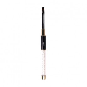 Прямоугольная кисточка для наращивания ногтей или выкладки материалов Kira Nails Gel Flat 4 (Nylon)