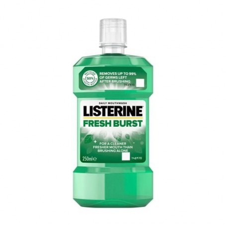 Ополаскиватель для полости рта Listerine Fresh Burst Mouthwash Сильные зубы, здоровые десна, 250 мл