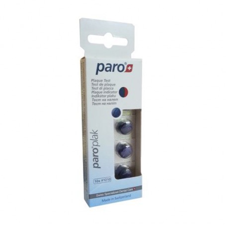 Таблетки для индикации зубного налета Paro Swiss Plak 2-цветные, 10 шт