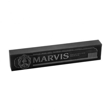 Зубная щетка Marvis Toothbrush Medium средней жесткости, черная, 1 шт
