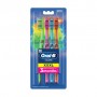 Семейный набор зубных щеток Oral-B Color Collection Средней жесткости, 4 шт