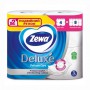 Туалетная бумага Zewa Deluxe Delicate Care белая, 3-слойная, 300 отрывов, 4 рулона