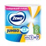 Бумажные полотенца Zewa Jumbo, 2-слойные, 325 отрывов, 1 рулон