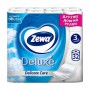 Туалетная бумага Zewa Deluxe белая, 3-слойная, 150 отрывов, 32 рулона