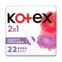 Ежедневные прокладки Kotex Natural Extra Protect Экстра защита 2 в 1, 22 шт