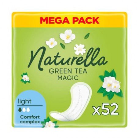 Ежедневные прокладки NATURELLA Green Tea Magic Light, 52 шт