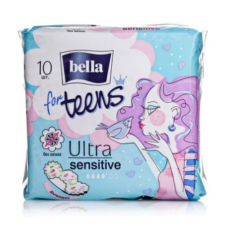 Гигиенические прокладки Bella for Teens Ultra Sensitive, 10 шт