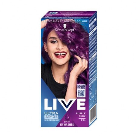 Полустойкая крем-краска для волос Schwarzkopf LIVE Ultra Brights 095 Electric Blue, 60 мл