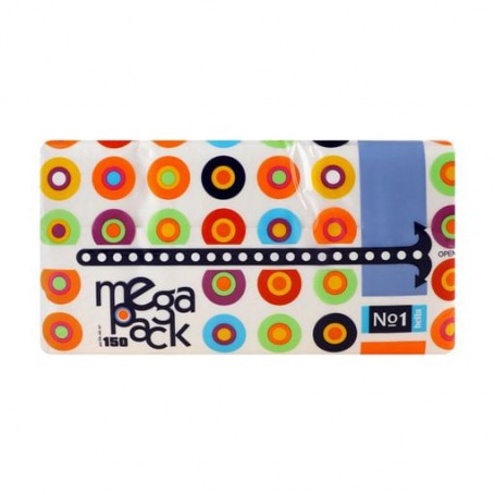 Косметические салфетки Bella №1 Mega Pack универсальные, 2-слойные, 150 шт