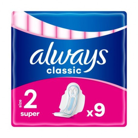 Прокладки для критических дней Always Classic Super размер 2, 9 шт
