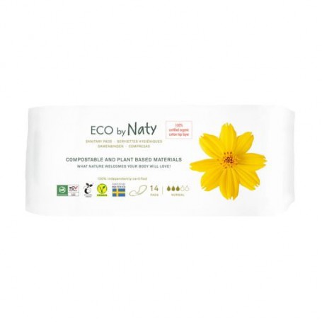 Гигиенические эко-прокладки ECO by Naty Normal, 14 шт
