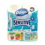 Бумажные полотенца Ooops! Sensitive, белые, 2-слойные, 50 отрывов, 2 рулона