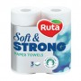 Бумажные полотенца RUTA Soft Strong белые, 3-слойные 87 отрывов, 2 рулона