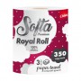 Бумажные полотенца Chisto Softa Premium Royаl Roll на гильзе, 3х-слойный, 350 отрывов, 1 рулон