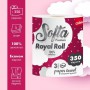 Бумажные полотенца Chisto Softa Premium Royаl Roll на гильзе, 3х-слойный, 350 отрывов, 1 рулон