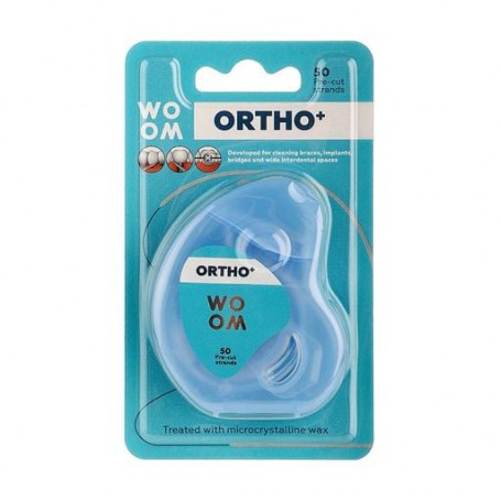 Зубная нить Woom Ortho+ Dental Floss со вкусом мяты и эвкалипта, 50 м