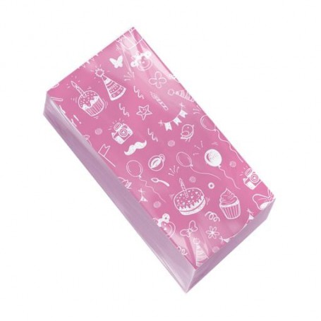 Салфетки столовые Альбатрос Праздничная красная, 2-слойная, 33*33, 25 шт