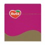 Cалфетки столовые RUTA 3-слойные, розовые, 33*33 см, 20 шт
