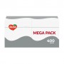 Салфетки столовые RUTA Mega Pack 1-слойные, 24*24 см, 400 шт