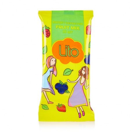 Влажные салфетки Lito Fruit Mix, 15 шт
