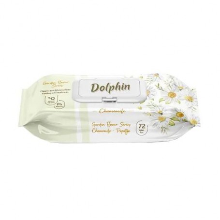 Влажные салфетки Dolphin Chamomile, 72 шт