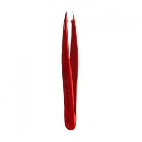Пинцет для бровей Staleks Pro Expert 11 Type 5 широкие скошенные кромки, красный (ТЕ-11/5)