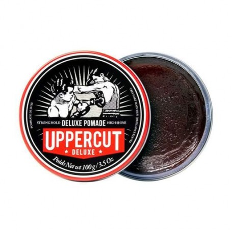 Мужская помада для укладки волос Uppercut Deluxe Pomade сильной фиксации, 100 г