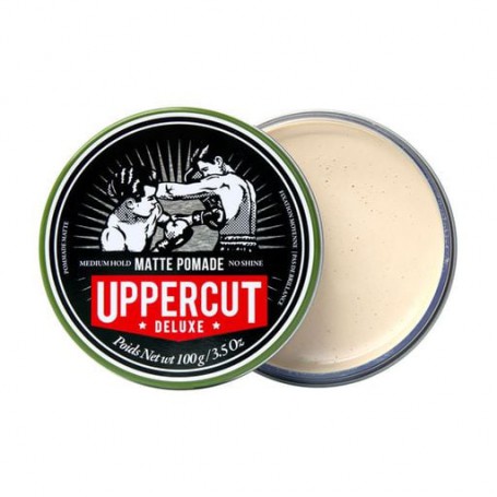 Мужская матовая помада для укладки волос Uppercut Deluxe Matt Pomade средней фиксации, 100 г