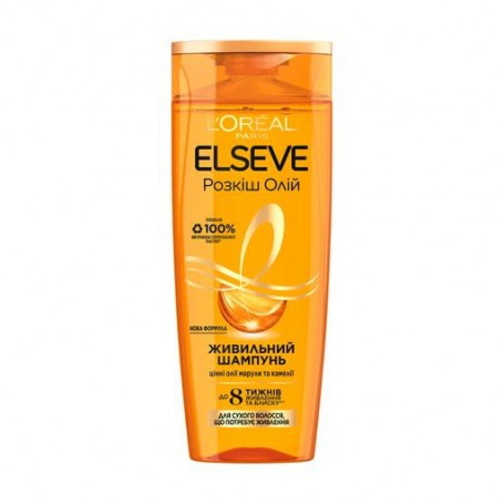 Питательный шампунь L’Oreal Paris Elseve Роскошь масел, для сухих волос, 250 мл