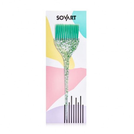 Кисть для окрашивания волос Sovart Зеленая, 1 шт