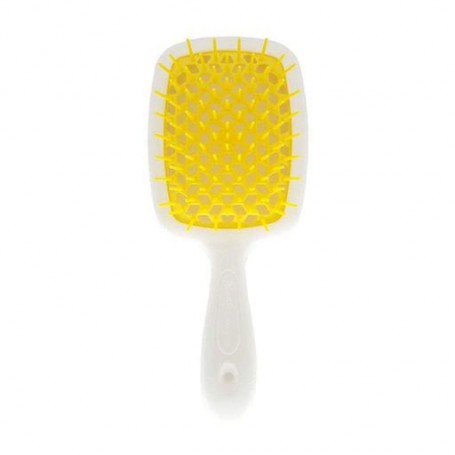 Расческа для волос Janeke Superbrush 1830 the Original Italian Patent Белая и желтая