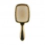 Расческа для волос Janeke 1830 Gold Hairbrush Золотая, прямоугольная, с зеркалом