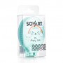 Массажная щетка для волос Sovart Складная, мятная, 1 шт