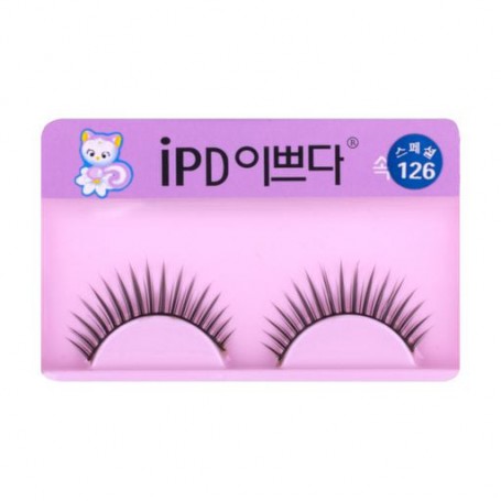 Накладные ресницы IPD 126 черные, 1 пара