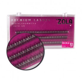 Накладные ресницы пучковые Zola Premium Lashes Birdtail, C 0.10, 10 мм