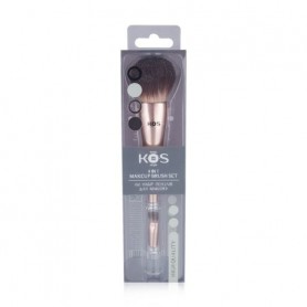 Набор кистей для макияжа K.O.S 4 в 1 (кисть для пудры, 1 шт + кисть для бровей, 1 шт + кисть для теней, 2 шт)