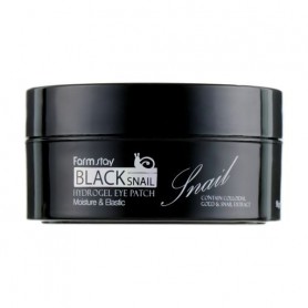 Патчи для кожи вокруг глаз FarmStay Black Snail Hydrogel Eye Patch с муцином черной улитки, 60 шт