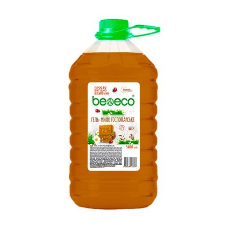 Жидкое хозяйственное мыло Be&Eco коричневое, 5 л
