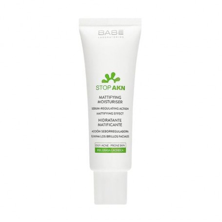 Матирующий крем для лица BABE Laboratorios Stop Akn Mattifying Moisturiser увлажняющий, 50 мл