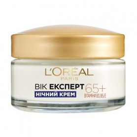 Ночной крем для лица L'Oreal Paris Возраст эксперт, против морщин, 65+, 50 мл