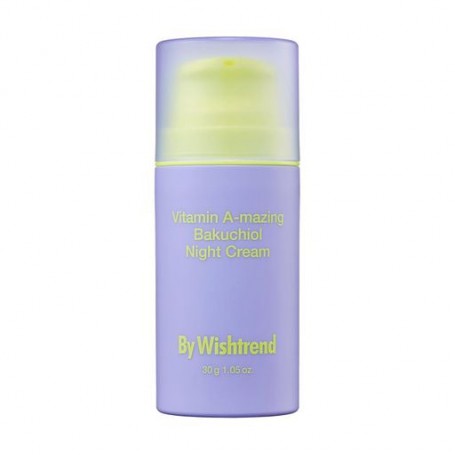 Ночной крем для лица By Wishtrend Vitamin A-mazing Bakuchiol Night Cream с ретинолом и бакучиолом, 30 г
