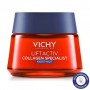 Ночной антивозрастной крем-уход для лица Vichy Liftactiv Collagen Specialist Night Cream с эффектом коррекции морщин, 50 мл