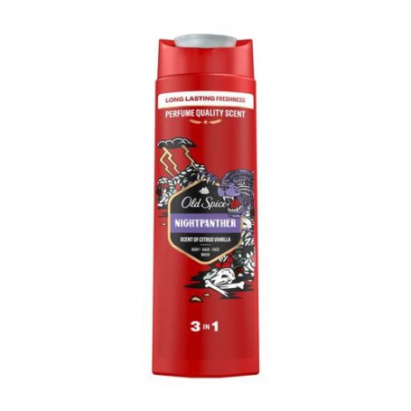 Гель для душа + шампунь Old Spice 3-в-1 Night Panther, 400 мл