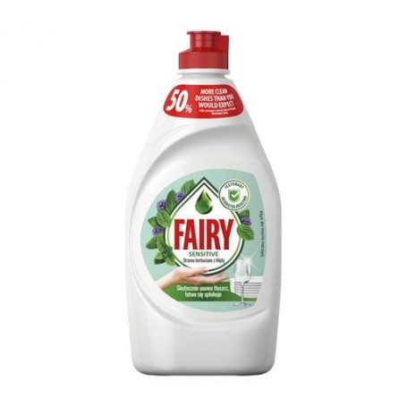 Средство для мытья посуды Fairy Sensitive Чайное дерево и мята, 450 мл