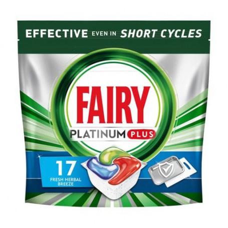 Капсулы для посудомоечных машин Fairy Platinum Plus Все-в-1, 17 шт