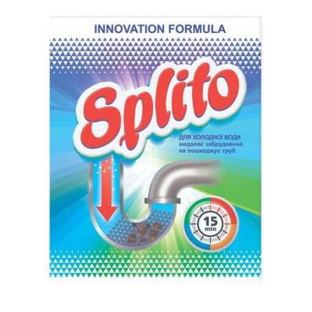 Средство для прочистки труб Splito для холодной воды, 70 г