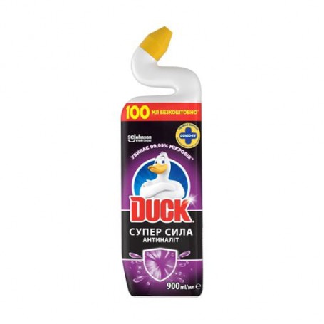 Средство для унитаза Duck Супер сила Антиналет, 900 мл
